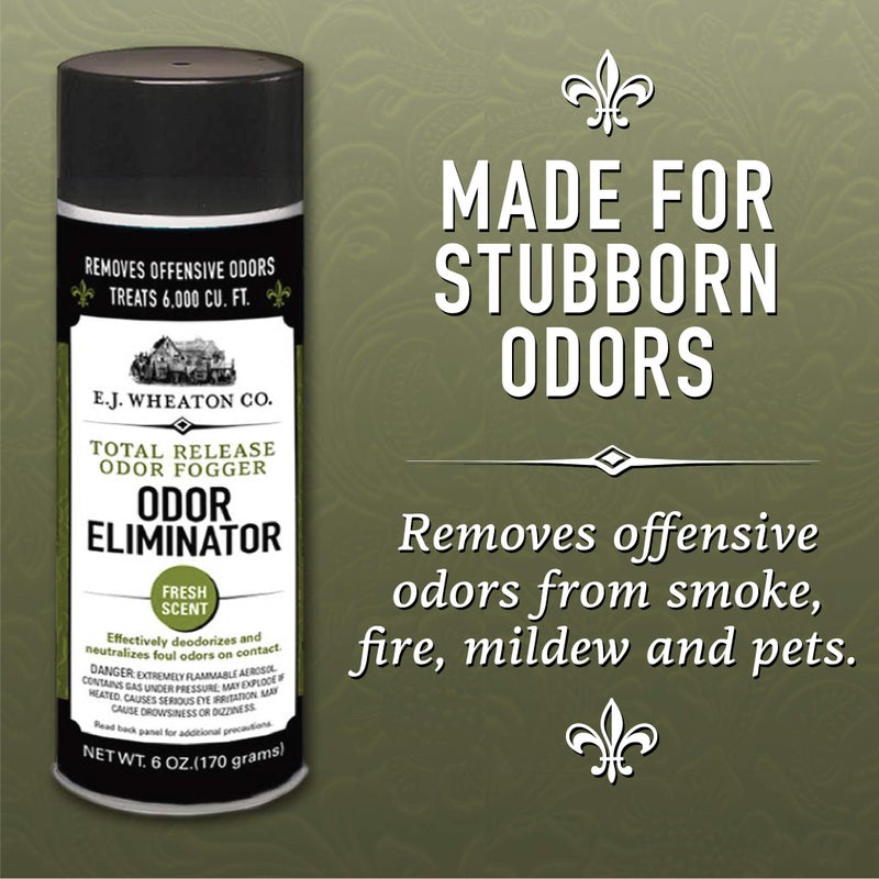 E.J. WHEATON CO. E.J. Wheaton Odor Eliminator, Total Release Odor Fogger, 3 Pack, Effectively Deodorizes and Neutralizes Foul Odors on Contact, Fresh Scent (6 OZ) - Image 3